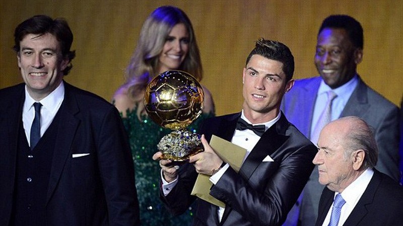 Cristiano Ronaldo giành được danh hiệu này lần đầu tiên năm 2008