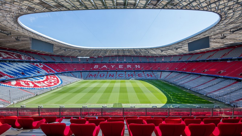 Sân vận động của Bayern Munich luôn được coi là một sân bóng đá đẹp nhất